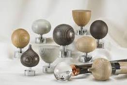 Byron Halo Washed Wood Curtain Poles