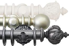 Jones Florentine 48mm Wood Curtain Poles