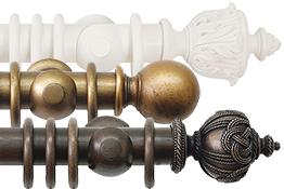 Jones Florentine Grande 63mm Wood Curtain Poles