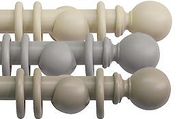 Jones Shore 35mm Wood Curtain Poles