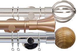 Jones Strand 35mm Metal Curtain Poles
