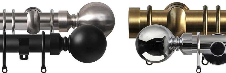 Renaissance 28mm Contract Metal Curtain Poles