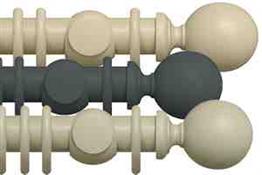 Renaissance Natur Shades Wood Curtain Poles