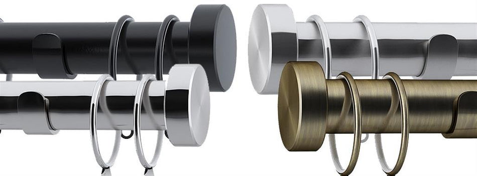 Speedy Stud Endcap 28mm Metal Curtain Poles