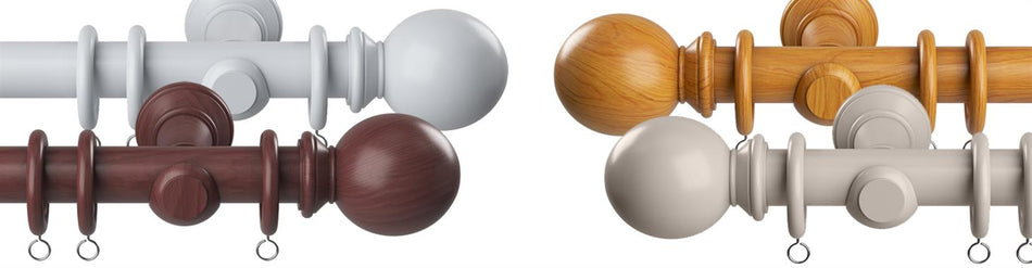Speedy Woodland 28mm Wood Curtain Poles