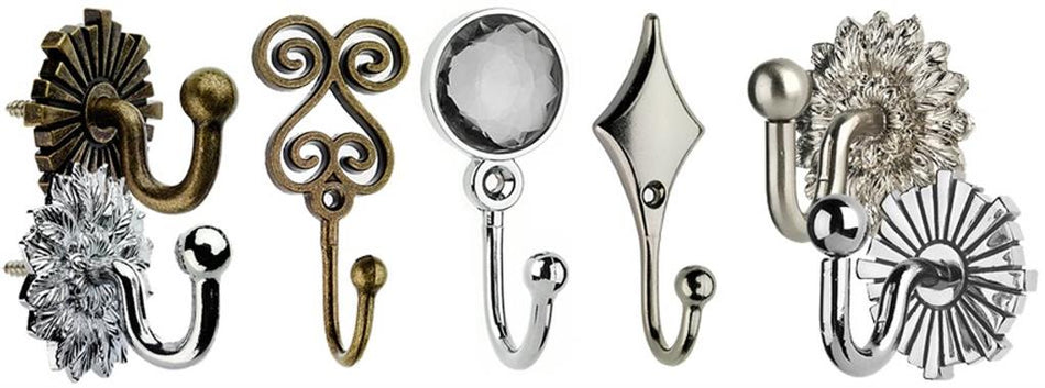 Swish Curtain Tieback Hooks