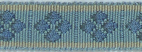 Hallis Warwick Trimming Classic Diamond Braid Blue