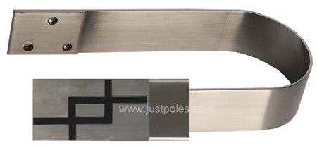 Renaissance  Vogue Holdback, Silver/Black Interlock