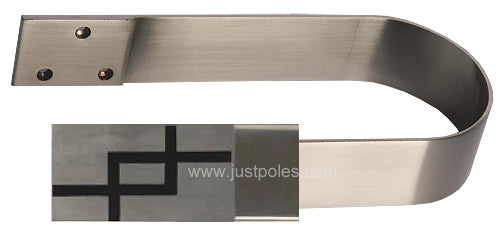 Renaissance  Vogue Holdback, Silver/Black Interlock