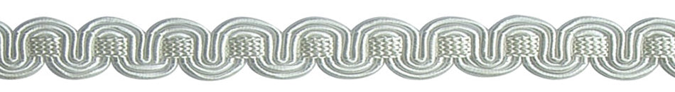 Hallis Chelsea Trimming Scroll Gimp Braid White