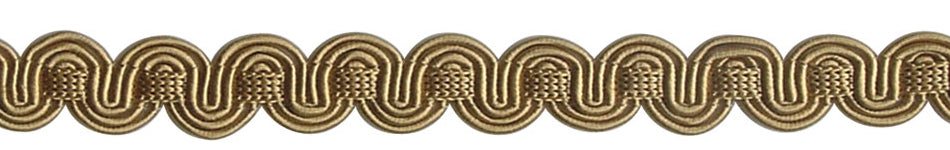 Hallis Chelsea Trimming Scroll Gimp Braid Gold