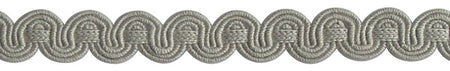 Hallis Chelsea Trimming Scroll Gimp Braid Grey