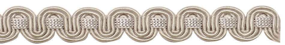 Hallis Chelsea Trimming Scroll Gimp Braid Oyster