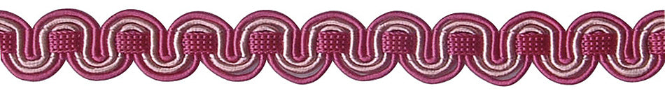Hallis Chelsea Trimming Scroll Gimp Braid Pink