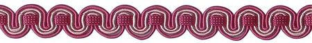 Hallis Chelsea Trimming Scroll Gimp Braid Pink