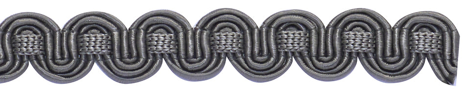 Hallis Chelsea Trimming Scroll Gimp Braid Slate