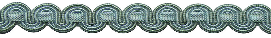 Hallis Chelsea Trimming Scroll Gimp Braid Duck Egg