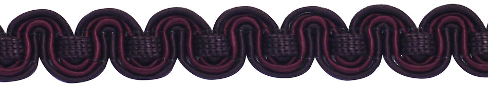 Hallis Chelsea Trimming Scroll Gimp Braid Mulberry