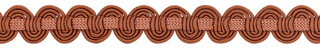 Hallis Chelsea Trimming Scroll Gimp Braid Cinnamon