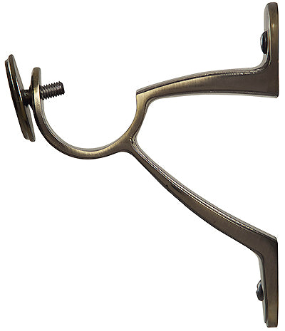 Renaissance Spectrum & Accents 50mm Curtain Pole Luxury Bracket, Antique Brass