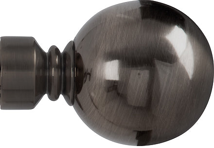 Renaissance Spectrum & Accents 50mm Finial Only, Black Nickel, Plain Ball