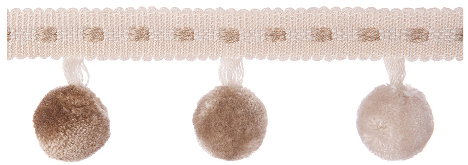Jones Belezza Pom Pom Trim, Cream