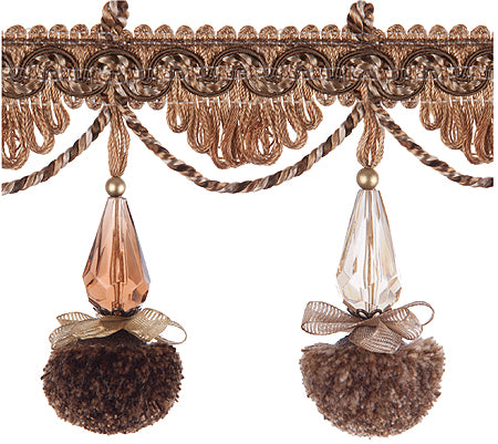 Jones Interlude Pom Pom Fringe Trimming, Bruna