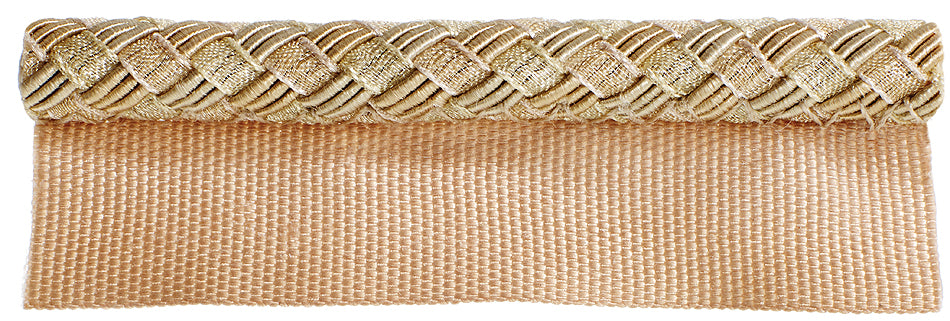 Hallis Verona Flanged Cord Trimming Soft Gold