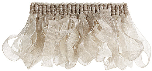 Hallis Verona Ribbon Ruche Trimming Platinum