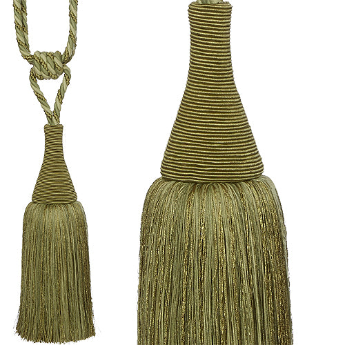 Hallis Colour Passion Trends Large Tassel Tieback Lime Green
