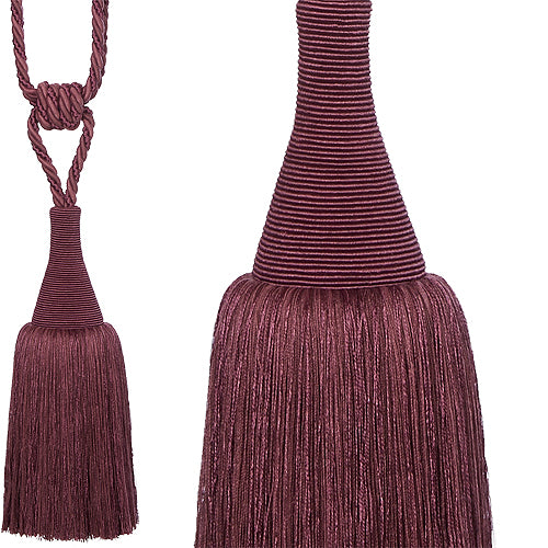 Hallis Colour Passion Trends Large Tassel Tieback Damson
