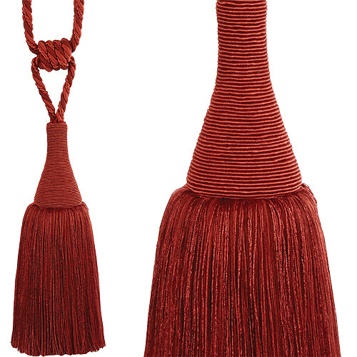 Hallis Colour Passion Trends Large Tassel Tieback Terracotta