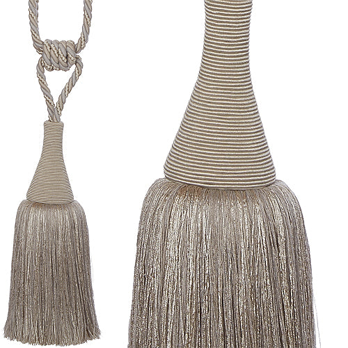 Hallis Colour Passion Trends Small Tassel Tieback Silver Grey