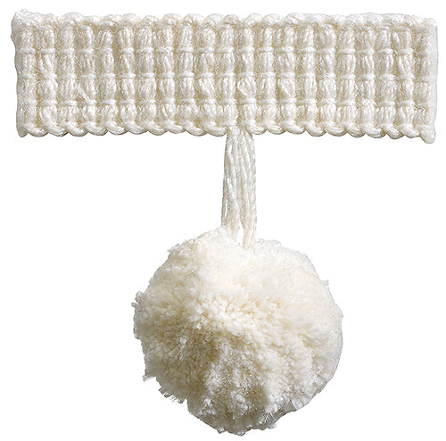 Hallis Colour Passion Trends Pom Pom Trimming Pearl