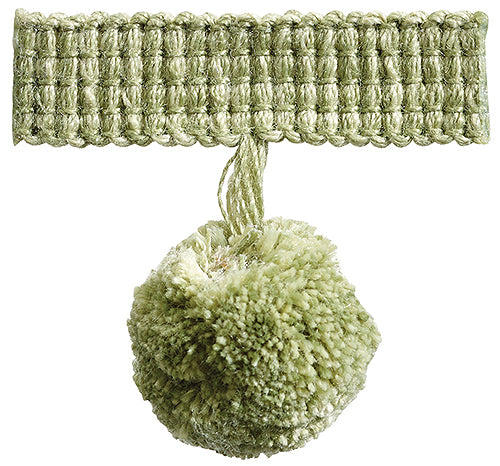 Hallis Colour Passion Trends Pom Pom Trimming Lime Green
