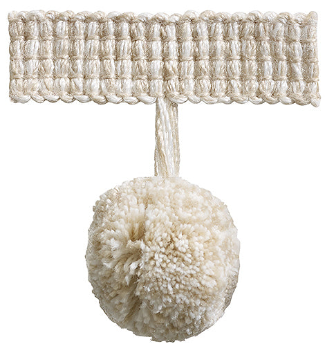 Hallis Colour Passion Trends Pom Pom Trimming Cream