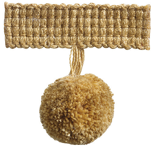 Hallis Colour Passion Trends Pom Pom Trimming Antique Gold