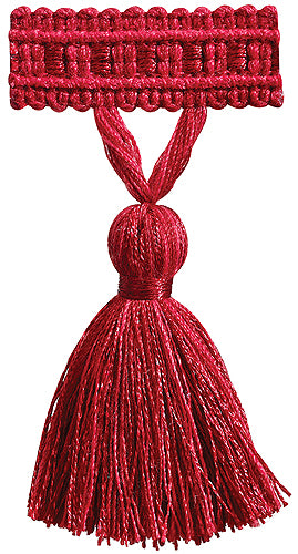 Hallis Colour Passion Trends Tassel Fringe Trimming Ruby