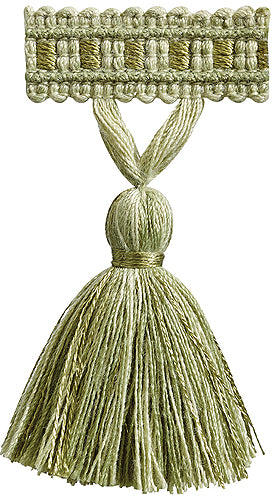 Hallis Colour Passion Trends Tassel Fringe Trimming Lime Green