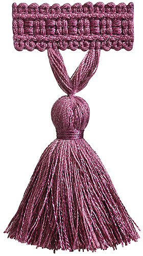 Hallis Colour Passion Trends Tassel Fringe Trimming Damson