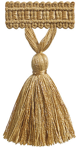 Hallis Colour Passion Trends Tassel Fringe Trimming Antique Gold
