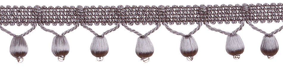 JLS Oasis Covered Bead Trimming, Damson