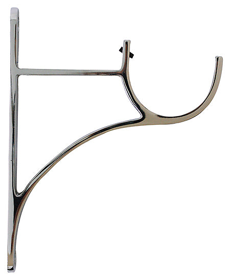 Metal End Bracket 40mm Chrome
