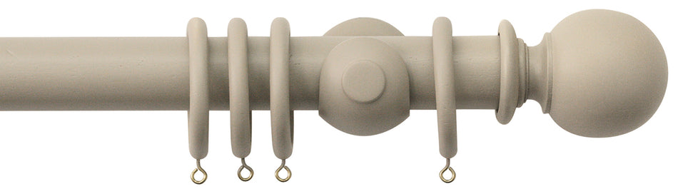 Jones Seychelles 40mm Handcrafted Wood Pole Truffle, Ball