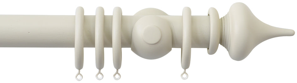 Jones Seychelles 40mm Handcrafted Wood Pole Sand, Minaret