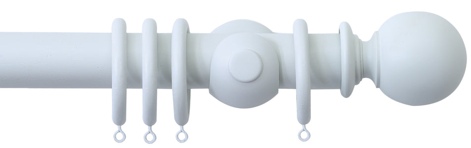 Jones Seychelles 40mm Handcrafted Wood Pole Mist, Ball