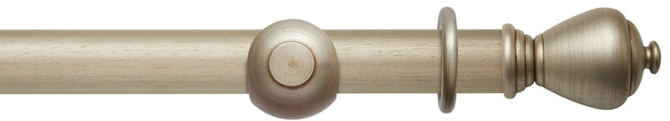 Modern Country 45mm, 55mm Pole, Satin Silver, Sugar Pot