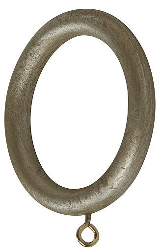 Modern Country Pole Rings 45mm, 55mm, Satin Silver