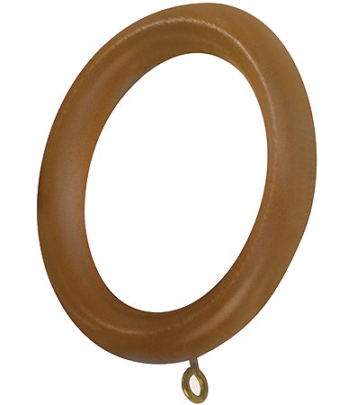 Modern Country Pole Rings 45mm, 55mm, Light Oak
