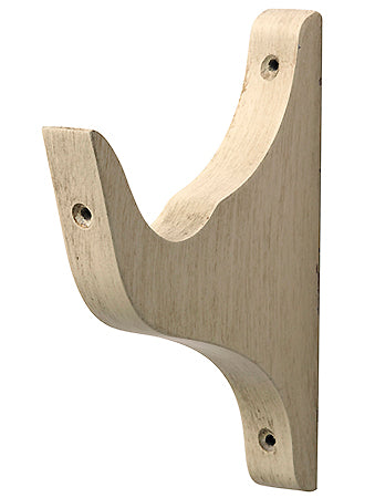Modern Country Pole Architrave Bracket  45mm, 55mm, Brushed Cream